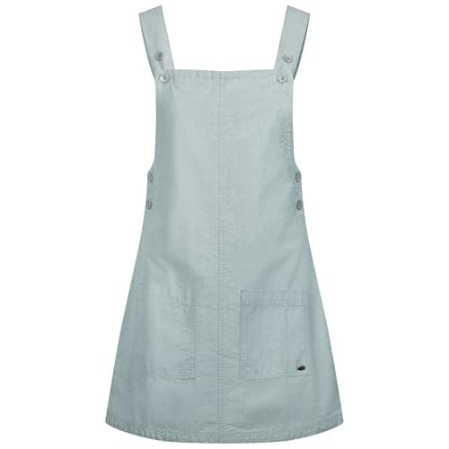Image of Trespass Womens Pinafore Dress Twirl - Corduroy, Button Fastening Straps, Button Fastened Sides, 2 Front Patch Pockets, 100% Cotton