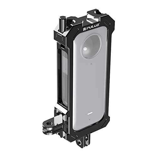 Image of PULUZ Metal Protective Housing Frame Cage Rig for Insta360 X3 Accessories with Expand Cold Shoe Base & Tripod Adapter -Lightweight, Sturdy (Metal Frame)