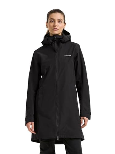 Image of Didriksons - Jane Parka - Women's Waterproof Lightweight Rain Coat - Black