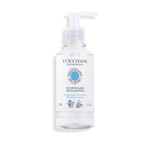 Image of L'OCCITANE Shea Butter Micellar Water 200ml | Enriched with Shea Butter | Vegan & 99% Readily Biodegradable | Luxury & Clean Beauty Make Up Remover and Skin Cleanser for All Skin Types