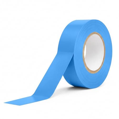 Image of WINSOME Electrical Tape Pack of 1 | 20m X 19mm Waterproof Insulation Tape for Electric Wires & Cables | Strong & Sticky Electrician’s Tape for Preventing Short Circuits (Blue)