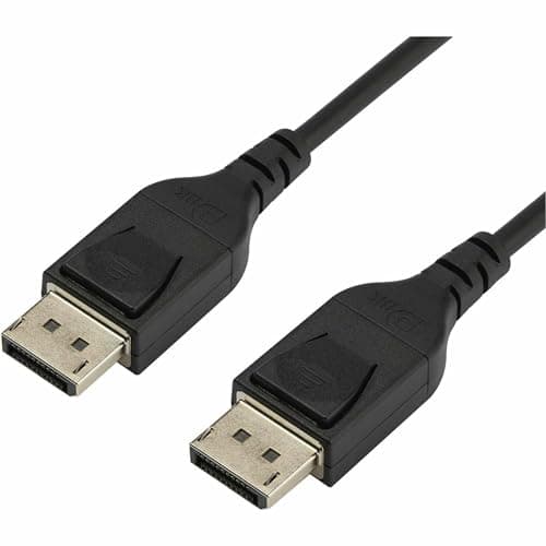Image of StarTech.com DP14MM2M 2m VESA Certified DisplayPort 1.4 Cable - 8K 60Hz HBR3 HDR - 6ft Super UHD - Ultra HD 4K 120Hz DP 1.4 Slim Video Cable M/M DP Connector,Black