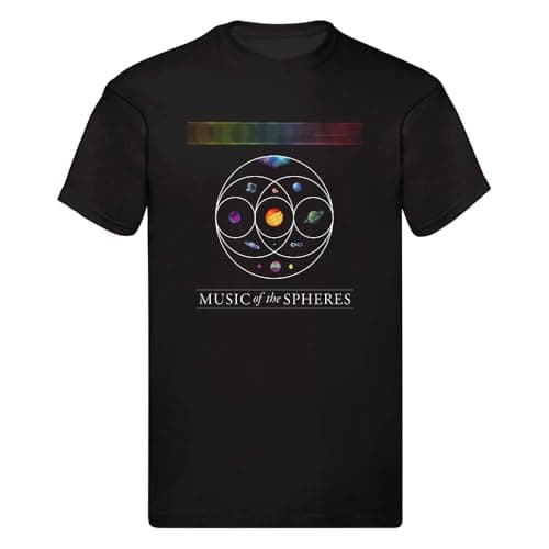 Image of Cold 2025 World Tour T-Shirt Play Unisex Event Fan Gift Concert Tee Music of The Spheres UK Dates (UK, Age, 5 Years, 6 Years, Regular, Black)