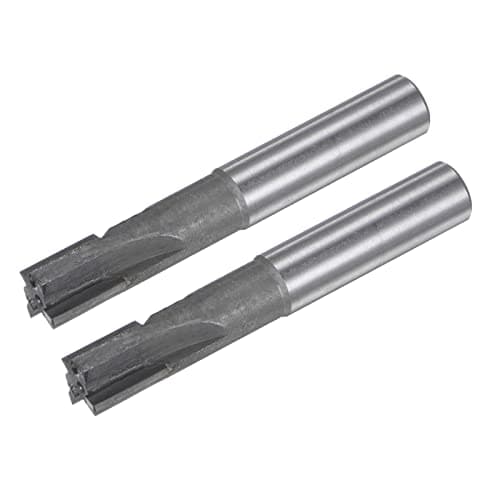 Image of sourcing map Square Nose End Mill, 12mm Cutting Dia Tungsten Carbide Tip 3 Straight Flutes Milling Cutter with 12mm Straight Shank, 2pcs