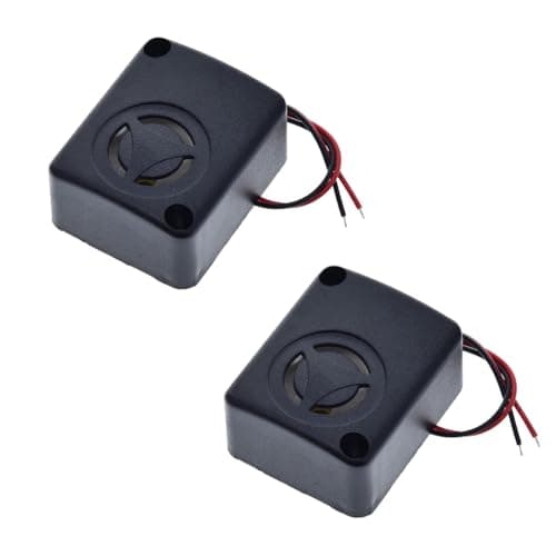 Image of Namvo 2pcs 12 V DC Mini Piezo Alarm Siren, 110 dB Insurance Safes Anti-Theft Alarm High-Decibel Buzzer for Car (Black)