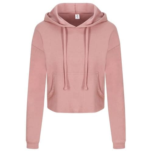 Image of AWDis Just Hoods JH016 Ladies Cropped Hoodie - Dusty Pink - XL