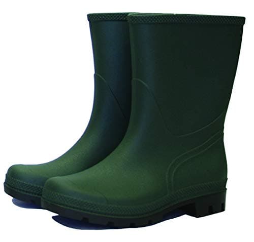 Image of Town & Country TFW835 Essentials Half Length Wellington Boots Green UK Size 10
