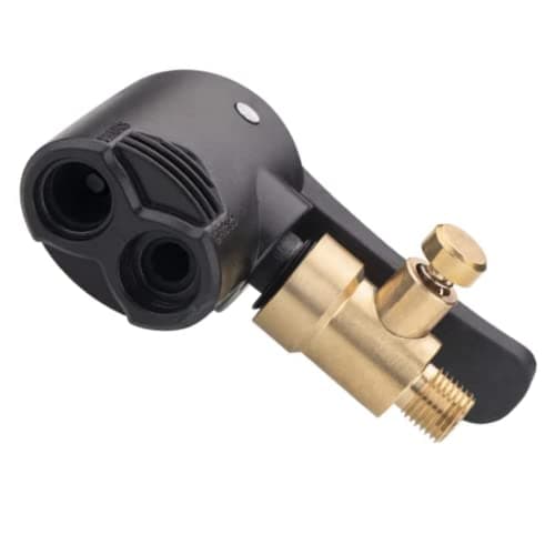 Image of CaiHuaEr Dual Head Bike Valve Adapter, Bike Track Pump Tyre Air Pump Bike Pump Accessories Multi-use Connector Head Pump Adapter for Bicycle Bike Replacement Accessories
