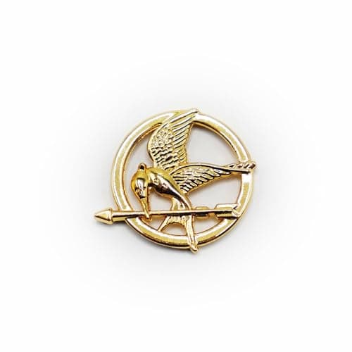 Image of Blendio Mockingjay Brooch from Hunger Games Replica, Magnetic Closure, Badge for T-Shirt (Mockingjay - Gold), Small