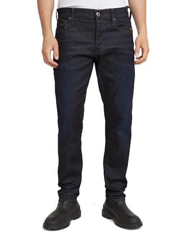 Image of G-STAR Men's 3301 Regular Tapered Jeans, Blue (dk Aged 51003-7209-89), 32W / 30L