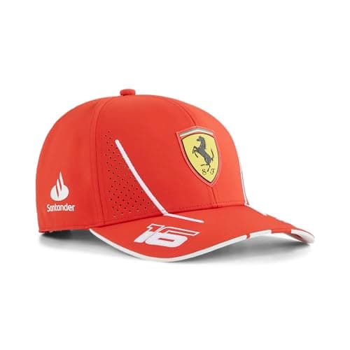 Image of PUMA Scuderia Ferrari Kids 2024 Charles Leclerc Cap Burnt Red One Size Fits Most