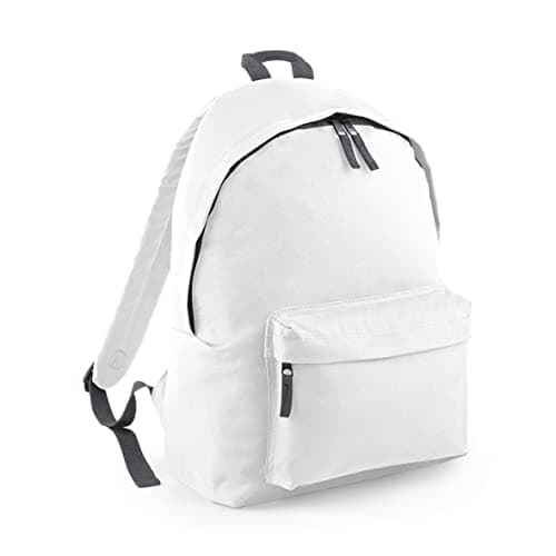 Image of BagBase BG125 Original Fashion Backpack - White/Graphite Grey