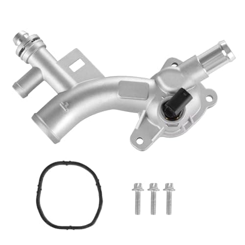 Image of Water Outlet Housing Thermostat with Sensor, 25193922, Engine Coolant Thermostat, Fit for Vauxhall Astra J MK6 Corsa MK3 Insignia A Meriva B Mokka