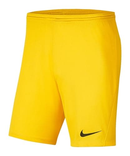 Image of NIKE Boys Dri-fit Park 3 Shorts, Tour Yellow/Black, S EU