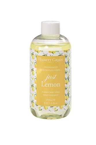 Image of Hassett Green London - Just Lemon - Fragrance Oil Reed Diffuser Refill - Larger Size 250ml Bottle