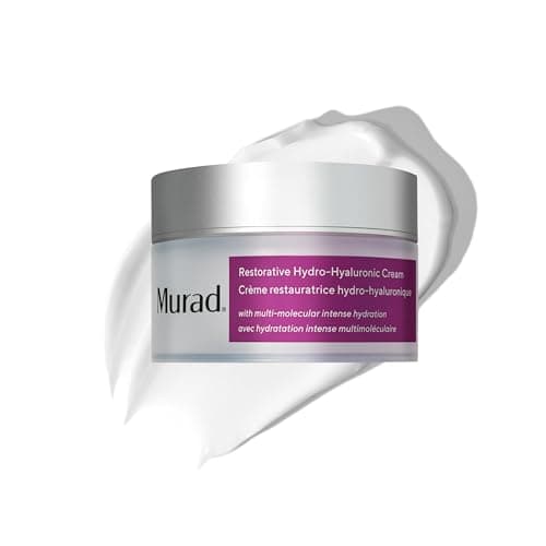 Image of Murad Restorative Hydro-Hyaluronic Moisturising Face Cream - Hyaluronic Acid Moisturiser for Face with Coconut Extract and Shea Butter Targeting Dry, Dehydrated Skin, 50ml