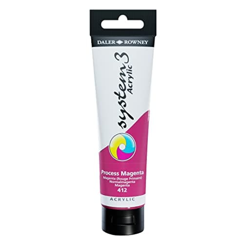 Image of Daler-Rowney System3 Acrylic Paint, Plastic Tube, 5.07oz - 150 ml, Process Magenta
