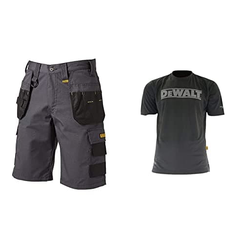 Image of Cheverley Lightweight Grey Polycotton Shorts Waist 30in & Easton Lightweight Performance T-Shirt - M (42in)