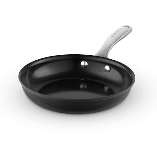 Image of Good Food in Partnership with Tower Hard Anodised 30cm Frying Pan, 10x Stronger Superior Ceramic Non-Stick Coating, Induction Compatible, Grey