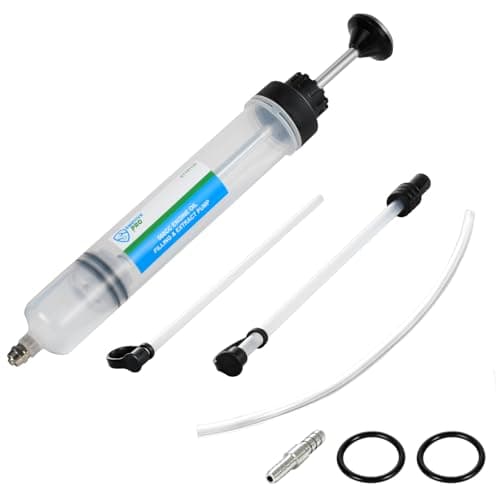 Image of SMOTIVEPRO 500cc Oil Extractor Pump with Fluid Transfer Hose, Efficient Engine Oil Suction Syringe for Precise Oil and Fuel Changes