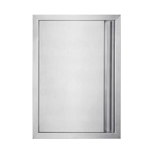 Image of BI-DTOOL Outdoor Kitchen Single Doors 17" W X 24" H BBQ Access Door Thickened 304 Brushed Stainless Steel Doors for Indoor/Outdoor Kitchen Outdoor Cabinet Barbeque Grill or BBQ Island