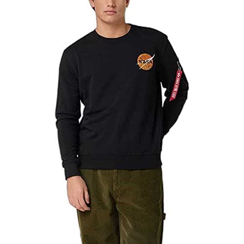 Image of Alpha Industries Men's NASA Davinci Sweatshirt, Black, M