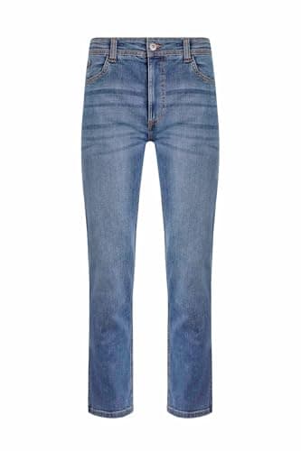 Image of Weird Fish Eddie Straight Leg Denim Jeans Indigo Size 40