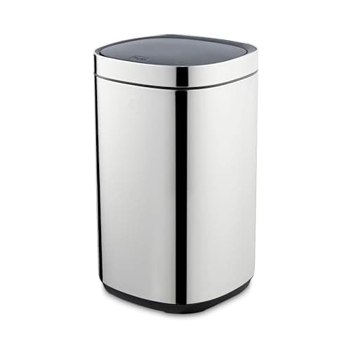 Image of Swan 30L Touch Bin with Removable Retainer Ring, Simple Touch Lid System, Stainless Steel with Fingerprint Proof Finish