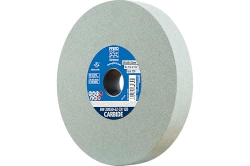 Image of Pferd 39008458 Sanding Disc 200 x 30 x 32 mm Carbon Grain Size 120, Silicon Carbide – Sanding Disc for Working Hard Materials with Integrated Reducing Sleeves (25/20/16 mm)