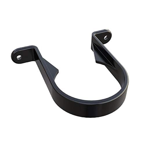 Image of 5 x Black Round 68mm Downpipe Brackets, Freeflow Rain Water Systems