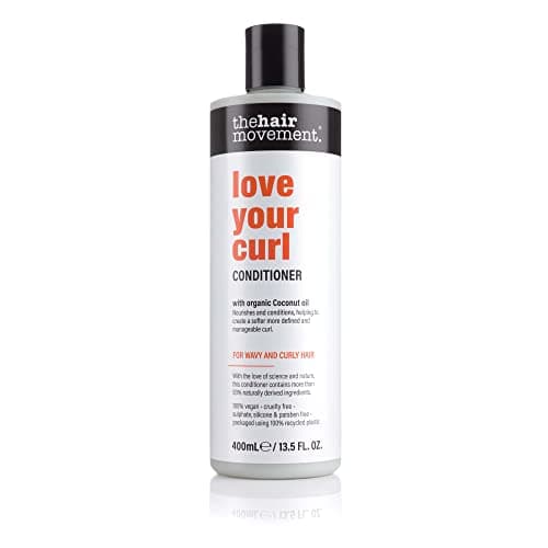 Image of The Hair Movement | Love Your Curl Conditioner | Sulphate Free | Paraben Free | Salon Professional Anti-Frizz Cream for Hair Styling | Smoothing | Blow Dry