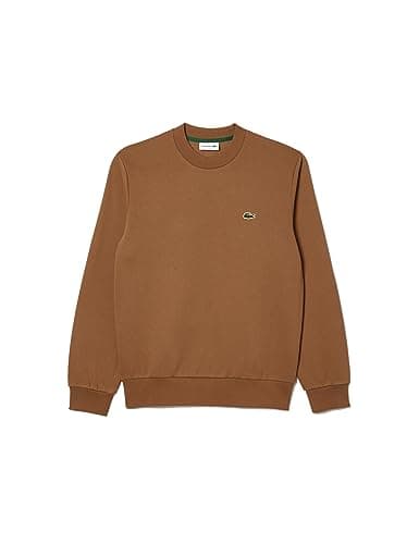 Image of Lacoste Mens Basic Fleece Sweatshirt Cookie S