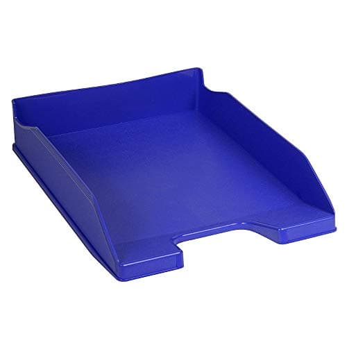 Image of Exacompta - Ref 113101D - Forever Collection - Letter Tray Combo Midi - 347 x 255 x 65mm in Size, Suitable for A4 Documents, Vertically Stackable - Cobalt Blue