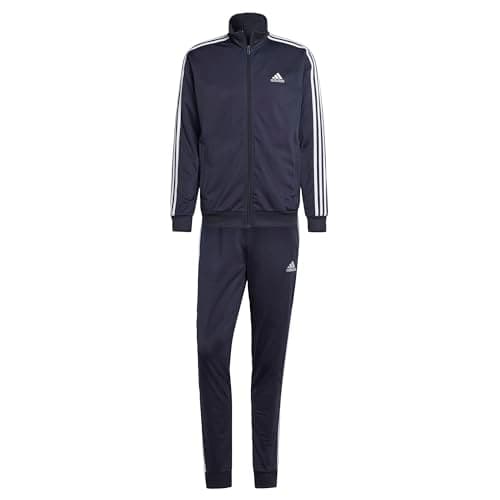 Image of adidas Men's Tall Size Basic 3-Stripes Tricot Track Suit, Ink/White (2023), Ink/White (2023), US Large Tall