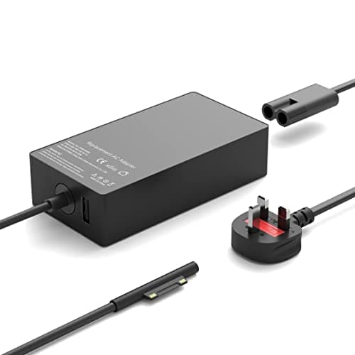 Image of SKOTSLYE 65W Surface Pro Charger Compatible with Microsoft Surface Pro Laptop UK, Surface Pro 8/X/7/6/5/4/3, Surface Go 1/2/3/4, Surface Book 1/2, Windows Surface Laptop