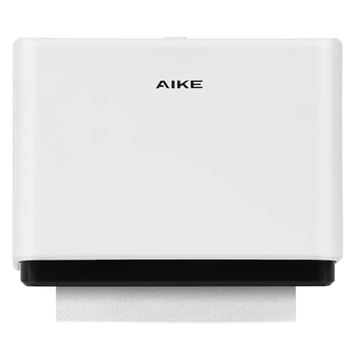 Image of AIKE Paper Towel Dispenser Wall Mounted, Compatible Z-Fold for Paper Fold Size 25.3 x 8 (cm) or Smaller, Hand Towel Dispenser Can Hold at least 200 Sheets