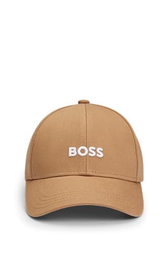 Image of BOSS Men's Bold Center Logo Twill Cap Baseball, Camel, One Size