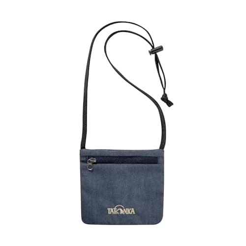 Image of Tatonka Neck Pouch Skin ID Pouch - Small, Lightweight Wallet for Hanging with Zip Compartment - Offers Space for ID Card, Driving Licence, Credit Cards, Cash