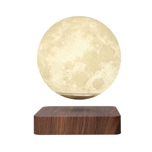 Image of RED5 Rotating Floating Moon Lamp Spinning Magnetic Levitation LED Touch Light