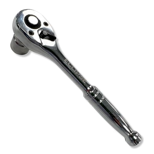 Image of Eclipse Professional Tools EMRH12 ½ All Metal Square Drive Ratchet Handle - Chrome Vanadium Steel, 72 Teeth, Quick Release, Durable for Tightening & Loosening Nuts & Bolts