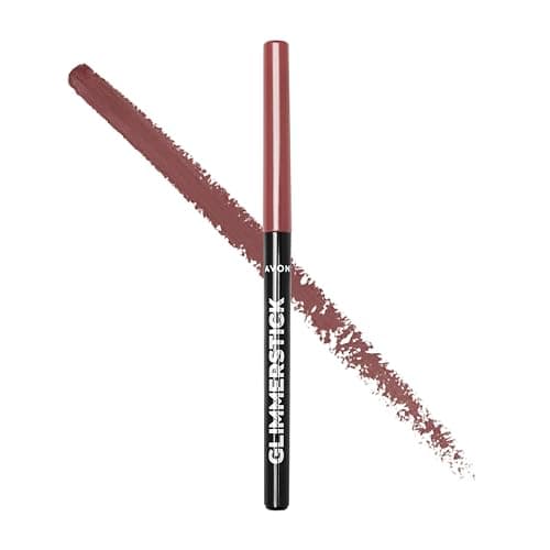 Image of Avon Avon Glimmerstick Lip Liner, Prevents Lipstick From Feathering, Long-Lasting Finish, Defines and Contours, Mystery Mauve