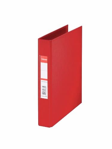 Image of Esselte 2 Round Ring Binder, 25 mm - A5, Red
