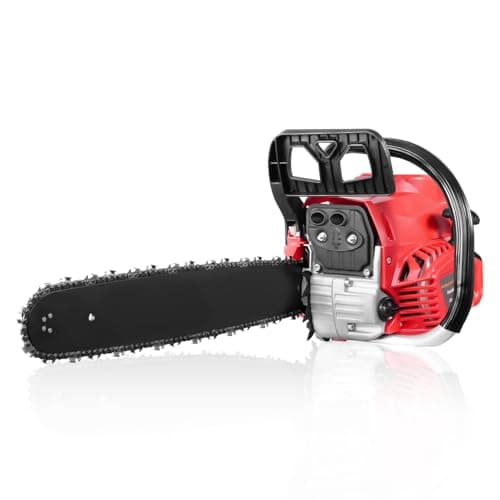 Image of 20" Petrol Chainsaw 52cc 2-Stroke Engine Easy Start Chain Saw with Chain Brake and Max 4.2KW