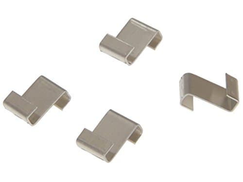 Image of ALM Aluminium Greenhouse Lap Clips (Pack 50) - GH002