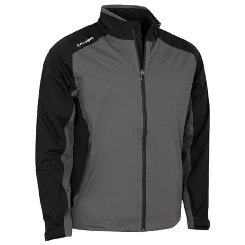 Image of Callaway Golf Mens Stormlite lll Waterproof Jacket - Caviar - L