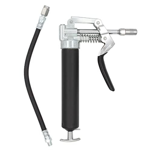 Image of Lubrimatic 30-800 Heavy Duty Mini Grease Gun w/Pipe and Hose, Black/Silver