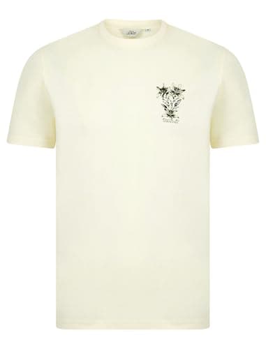 Image of Tokyo Laundry Men's Vintage Retro Reverse Back Graphic Print Cotton Jersey Crew Neck T-Shirt