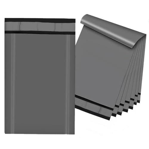 Image of Venuscello® 500 x Polythene Mailing Bags 12" x 16" Grey Postal Postage Packaging Shipping Parcel Mailers for Packing Delivery Package Mail