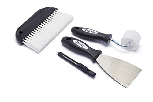 Image of Harris Seriously Good Wallpapering Kit | Paperhanging Brush, Stripping Knife, Seam Roller, Trimming Knife
