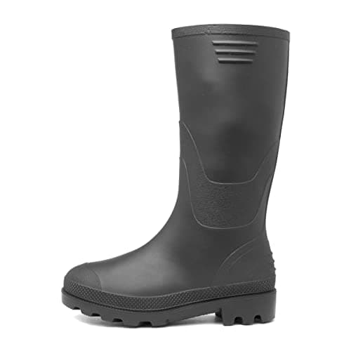 Image of Shoe Zone - Kids Black Tall Welly Size 11 to 6 - Size 4 UK - Black